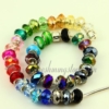 mix european crystal big hole beads for fit charms bracelets assorted