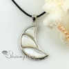 moon penguin white oyster sea shell mother of pearl pendants for necklaces design B