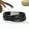 multi layer wrap leather genuine leather bracelets handmade handcraf bracelets jewelry for men and women unisex design H