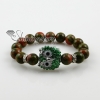 night owl agate turquoise amethyst opalsemi precious stone charm stretch bracelets design G