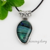 olive fancy color dichroic foil glass necklaces with pendants jewellery silver plated design B