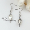olive seawater rainbow abalone black white oyster shell mother of pearl dangle earrings design C
