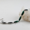 olive semi precious stone agate jade natural charm bracelets jewelry design A