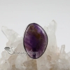 oval semi precious stone natural rose quartz amethyst tiger's-eye finger rings design B