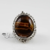 oval semi precious stone natural rose quartz tiger's-eye amethyst finger rings jewelry design B