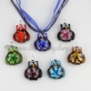 owl flower lampwork murano glass necklace pendant jewellery assorted