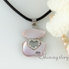 oyster abalone sea shell rhinestone heart necklaces with pendants mother of pearl jewelry design A