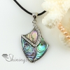 patchwork rainbow abalone sea shell mother of pearl rhinestone pendants for necklaces design B