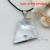 patchwork seawater rainbow abalone black oyster shell mother of pearl necklaces pendants design B