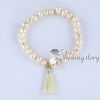 pearl jewellery online real pearl bracelet elastic pearl bracelet tassel bracelet bracelets with tassels design D