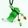 aromatherapy pendants necklace vintage perfume bottle pendant necklace wholesale distributor top quality lampwork glass jewelry green