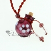 empty small glass vial necklace pendants necklace vials for ashes wholesale distributor top quality lampwork glass jewellery hand blowm purple
