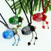 empty small glass vial necklace pendants small wish bottle pendant necklace wholesale supplier venetian lampwork glass with flower jewellery assorted