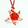 small wish bottle pendant necklace essential oil diffuser necklaces wholesale supplier italian murano glass jewelry red