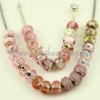 pink murano glass beads for fit charms bracelets pink