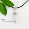 quartz rock crystal semi precious stone necklaces pendants design A