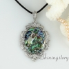rainbow abalone sea shell rhinestone olive oval heart round openwork patchwork necklaces with pendants design E