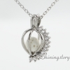 rhinestone diffuser necklace heart shaped locket large locket necklace special lockets design C
