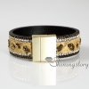 rhinestone leather bracelets crystal stardust bracelets slake bracelets for women design C