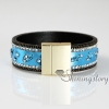rhinestone leather bracelets crystal stardust bracelets slake bracelets for women design E