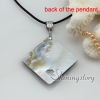 rhombus patchwork seawater rainbow abalone shell mother of pearl necklaces pendants design B