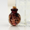 round glitter murano glass hand craft lampwork glassperfume vialsnecklace urnsnecklace urn for ashes design B
