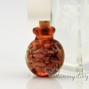 round glitter murano glass hand craft lampwork glassperfume vialsnecklace urnsnecklace urn for ashes design E