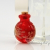 round glitter murano glass hand craft lampwork glassperfume vialsnecklace urnsnecklace urn for ashes design F
