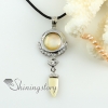 round knife rainbow abalone yellow oyster sea shell mother of pearl rhinestone pendants for necklaces design B