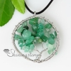 round oblong semi precious stone jade necklaces pendants design A