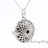 round openwork diffuser necklace diffuser pendant wholesale diffuser locket perfume lockets metal volcanic stone necklaces design A
