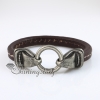 round snap wrap bracelets genuine leather design B