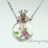 round wholesale diffuser necklace diffusing necklace perfume necklace bottles glass vial pendant necklace design B