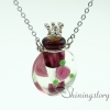 round wholesale diffuser necklace diffusing necklace perfume necklace bottles glass vial pendant necklace design E