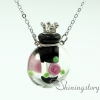 round wholesale diffuser necklace diffusing necklace perfume necklace bottles glass vial pendant necklace design F