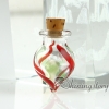small glass bottles pendant necklaces cremation jewelry urn ashes locket design D