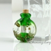 small glass vials for necklaces miniature hand blown glass bottle charms jewellery miniature glass jars design B