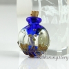 small glass vials for necklaces miniature hand blown glass bottle charms jewellery miniature glass jars design C