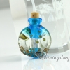 small glass vials for necklaces miniature hand blown glass bottle charms jewellery miniature glass jars design D