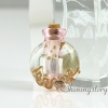 small glass vials for necklaces miniature hand blown glass bottle charms jewellery miniature glass jars design F