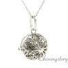 snowflake ball openwork aromatherapy necklace aromatherapy jewelry wholesale make your own oil diffuser aromatherapy necklace diffuser pendant design D