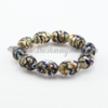 stretch swirled lampwork murano glass beads bracelets jewelry blue