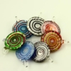 swirled foil lampwork murano glass necklaces pendants jewelry assorted