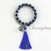 tassel jewelry tibetan prayer beads essential oil bracelet diffuser locket jewelry yoga mala bracelet yoga design H