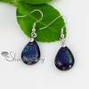 tear drops dichroic foil glass dangle earrings jewelry jewellery design B