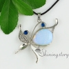 teardrop leaf glass opal tiger's-eye semi precious stone rhinestone openwork necklaces with pendants design C