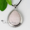 teardrop semi precious stone rose quartz turquoise necklaces pendants design A