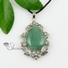 teardrop turquoise amethyst agate glass opal jade semi precious stone rhinestone necklaces pendants design I
