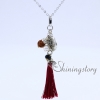 tree of life pendant tassel necklace freshwater pearl necklace single pearl necklace yoga jewelry design C