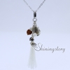 tree of life pendant tassel necklace freshwater pearl necklace single pearl necklace yoga jewelry design D